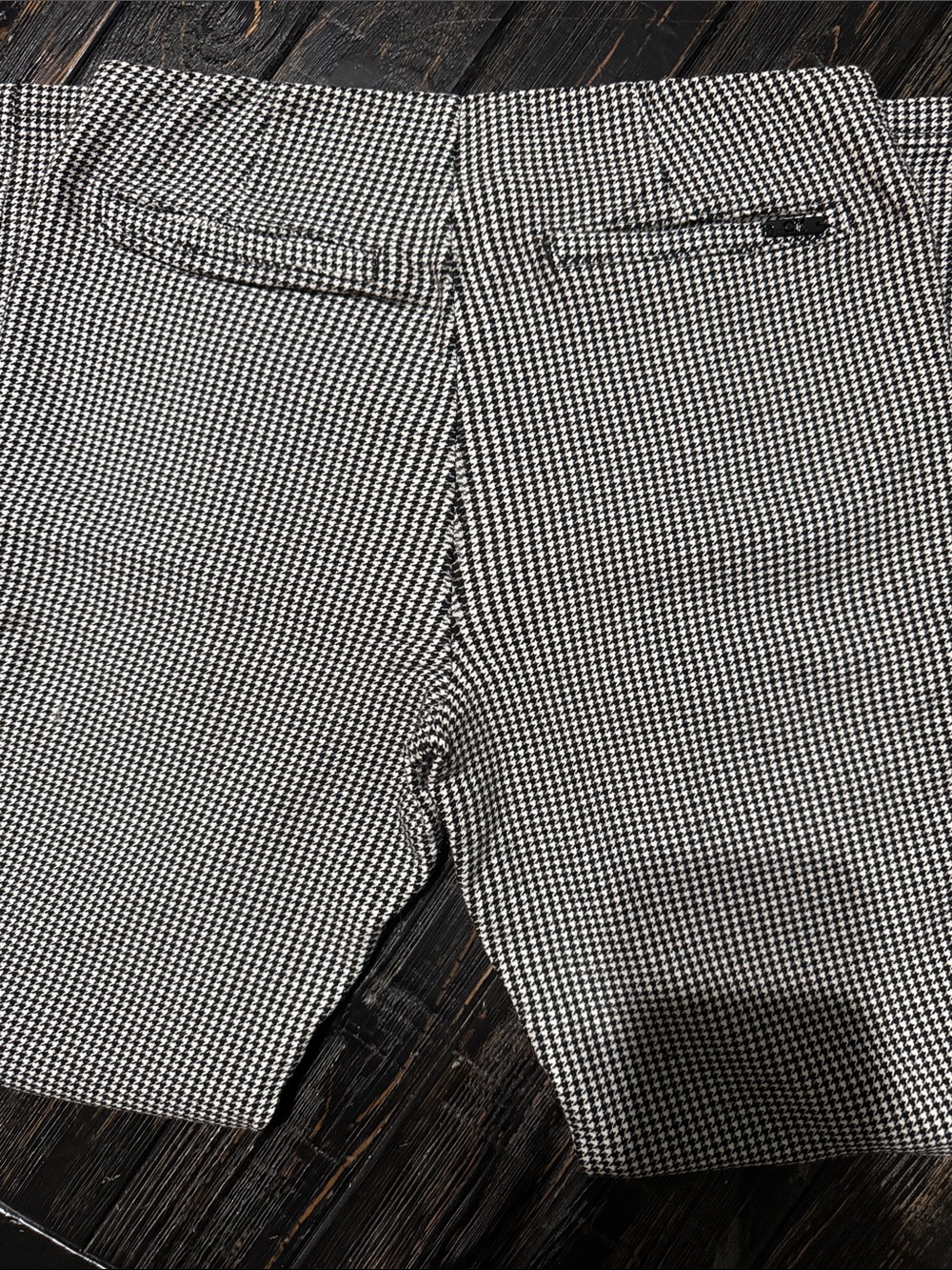 Calvin Klein Black & White Houndstooth Trousers